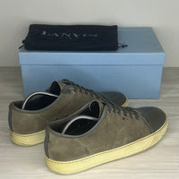 Lanvin Sneakers, Herre ‘Grey Suede' Lak Toe (43) 🐘