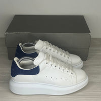 Alexander McQueen Sneakers, Herre 'Hvid' Ruskind Blå Hæl Oversized (39) 🔵