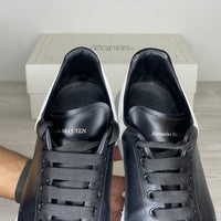 Alexander McQueen Sneakers, 'Sort Læder' Oversized (45) 🦺