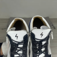 Giuseppe Zanotti Sneakers, Herre 'Hvid / Sort / Blå' KRISS Mid Tops (42) 🥥