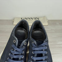 Lanvin Sneakers, Herre 'Blå' Ruskind Lak Toe (42) 🏵️