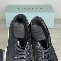 Lanvin Sneakers, Herre 'Sort' Ruskind Lak Toe (40) 🪼