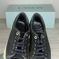 Lanvin Sneakers, Herre 'Sort' Ruskind Lak Toe (40) 🧽