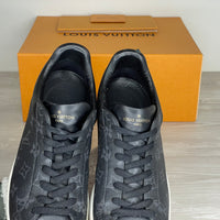 Louis Vuitton Sneakers, Herre 'Sort' Canvas LV Print Luxembourg (43) 🕊️