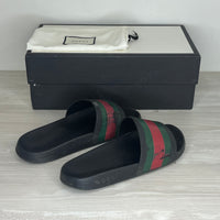 Gucci Sandaler, Herre Pursuit 'Sort' Flip Flop (41) 🩴