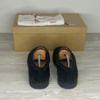 Christian Louboutin Sneakers, Herre 'Sort' Pik Boat Ruskind (41.5) 🤠