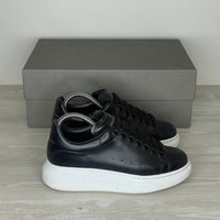Alexander McQueen Sneakers, 'Sort Læder' Oversized (36.5) 🐼