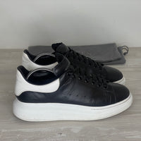 Alexander McQueen Sneakers, 'Sort Læder' Oversized (45) 🫧