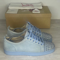Christian Louboutin Sneakers, Herre 'Blå' Sky Metal Junior Spikes (44.5) 🥶