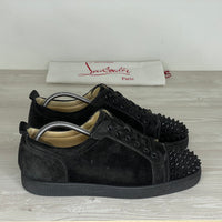 Christian Louboutin Sneakers, Herre 'Sort' Ruskind Junior Spikes (43) 😋