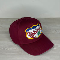 Dsquared2 Cap, Unisex 'Bordeaux Rød' Mountain (Onesize) ⛑️