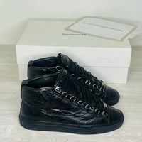 Balenciaga Sneakers, 'Sort' High Læder Arena (39)