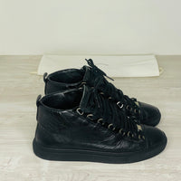Balenciaga Sneakers, 'Sort' High Læder Arena (40)