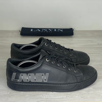 Lanvin Sneakers, Herre 'Sort' Læder Lanvin Tekst (44) 🌊
