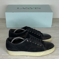 Lanvin Sneakers, Herre 'Sort' Ruskind Lak Toe (40) 🪼