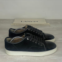 Lanvin Sneakers, Herre 'Sort' Ruskind Lak Toe (43) ⛳️