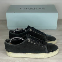 Lanvin Sneakers, Herre 'Sort' Ruskind Lak Toe (40) 🧽