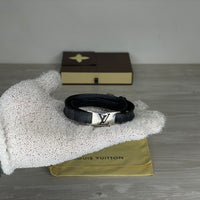 Louis Vuitton Armbånd, Herre Sign It 'Sort' LV Damier Canvas Læder (OneSize) 🎩