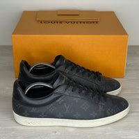 Louis Vuitton Sneakers, Herre 'Sort' Canvas LV Print Luxembourg (43) 🕊️