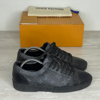 Louis Vuitton Sneakers, Herre Match Up 'Sort' Læder Canvas (40.5) ❗️