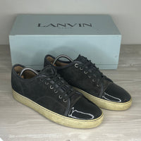 Lanvin Sneakers, Herre 'Grå' Ruskind Lak Toe (41) 😦
