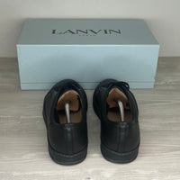 Lanvin Sneakers, Herre 'Sort Læder' Mat Toe (43) 🪨