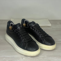 Alexander McQueen Sneakers, Herre 'Sort' Læder Oversized (42) 🎼