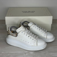 Alexander McQueen Sneakers, 'Hvid Læder' Oversized (38.5) 🚦
