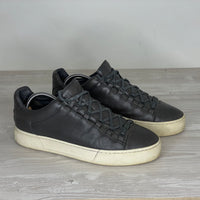 Balenciaga Sneakers, 'Grå Læder' Low Top (43) 🔘