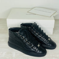 Balenciaga Sneakers, 'Sort' High Læder Arena (39)