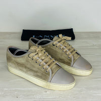 Lanvin Sneakers, 'Beige' Ruskind Mat Toe (40) 🫡