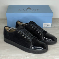 Lanvin Sneakers, Herre 'Sort / All Black' Ruskind Lak Toe (44) ♣️