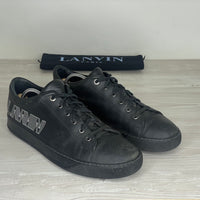 Lanvin Sneakers, Herre 'Sort' Læder Lanvin Tekst (44) 🌊
