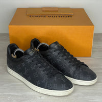 Louis Vuitton Sneakers, Herre 'Sort' Canvas LV Print Luxembourg (43) 🕊️