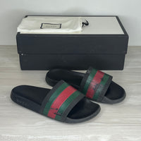 Gucci Sandaler, Herre Pursuit 'Sort' Flip Flop (41) 🩴