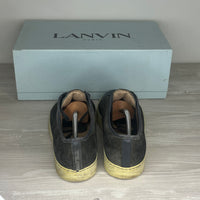 Lanvin Sneakers, Herre 'Grå' Ruskind Lak Toe (41) 😦
