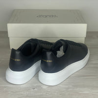 Alexander McQueen Sneakers, Herre 'Sort' Læder Oversized (43.5) 💂🏽♂️
