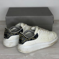 Alexander McQueen Sneakers, 'Hvid Læder' Flower Oversized (42) 🍌