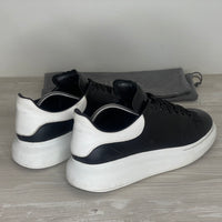 Alexander McQueen Sneakers, 'Sort Læder' Oversized (45) 🫧