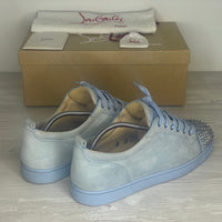 Christian Louboutin Sneakers, Herre 'Blå' Sky Metal Junior Spikes (44.5) 🥶