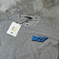 DSQUARED2 T-Shirt, Herre 'Grå' Chest Badge (M) ⭐️