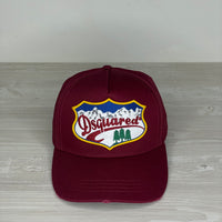 Dsquared2 Cap, Unisex 'Bordeaux Rød' Mountain (Onesize) ⛑️