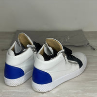 Giuseppe Zanotti Sneakers, Herre 'Hvid / Sort / Blå' KRISS Mid Tops (42) 🥥