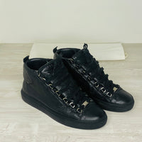 Balenciaga Sneakers, 'Sort' High Læder Arena (40)