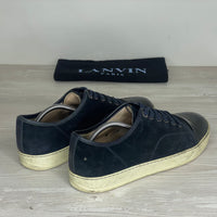Lanvin Sneakers, Herre 'Mørkeblå' Lak Toe (43) ⛑️