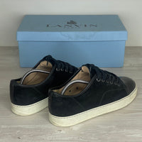 Lanvin Sneakers, Herre 'Sort Ruskind' Lak Toe (42) 🦖