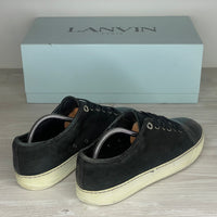 Lanvin Sneakers, Herre 'Sort' Ruskind Lak Toe (40) 🧽