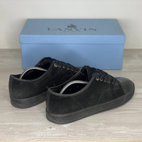 Lanvin Sneakers, 'Sort Ruskind' All Black Lak Toe (43)