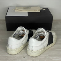 Valentino Sneakers, Herre Læder 'Sort' Stribe Open (43) 🦢