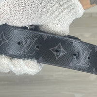 Louis Vuitton Bælte, Herre Læder 'Sort' (85)